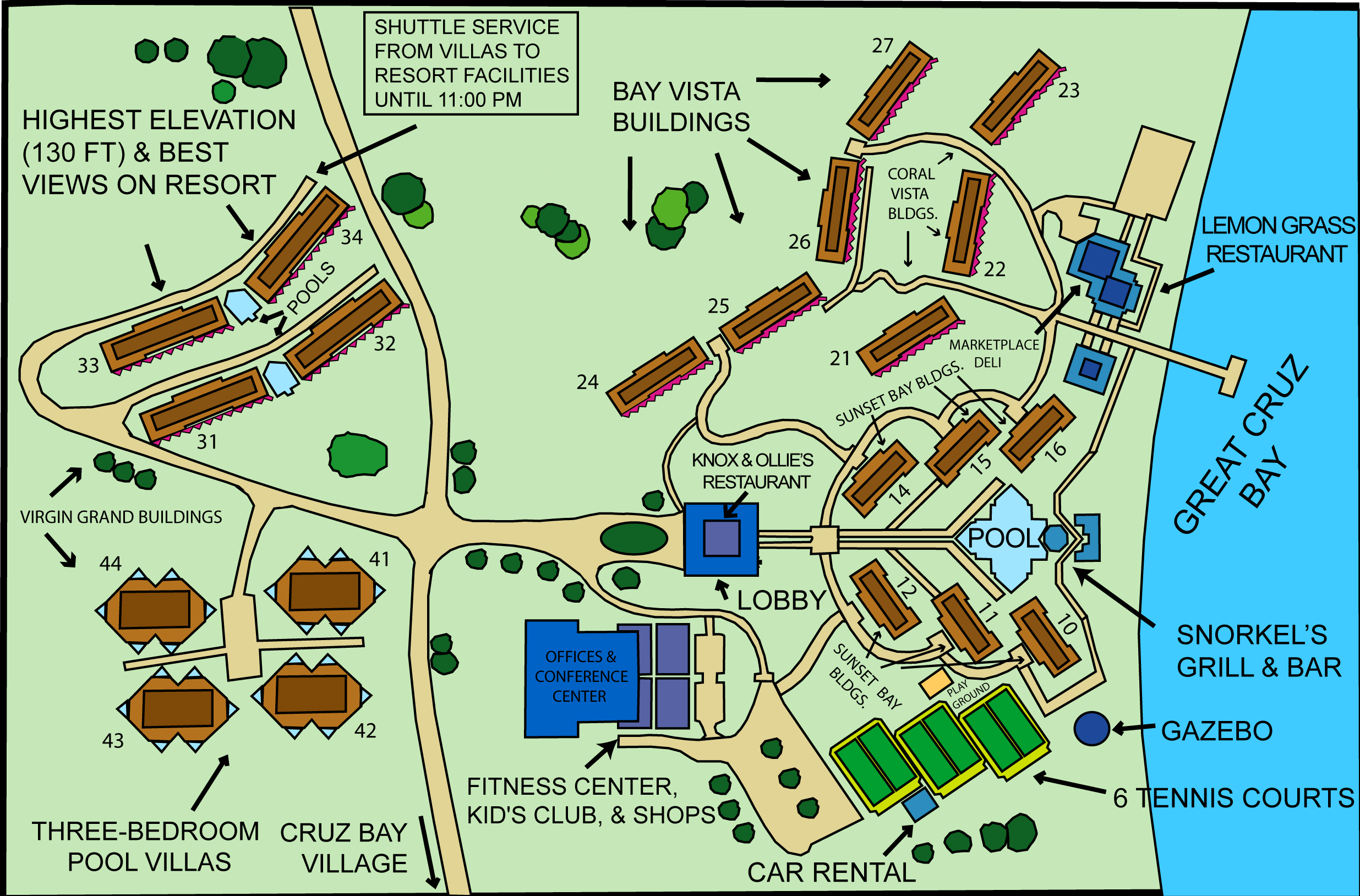 Resort Map (click map for a larger view) Resort Map (click map for a larger view)